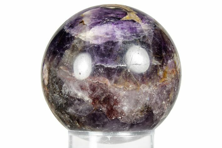Polished Chevron Amethyst Sphere - India #359815